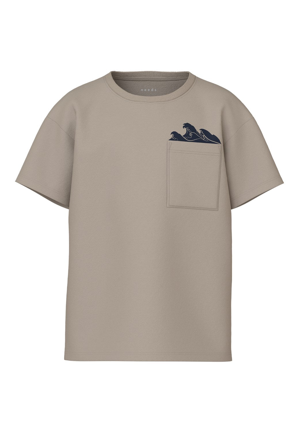 Camiseta Básica Bolsillo Ola