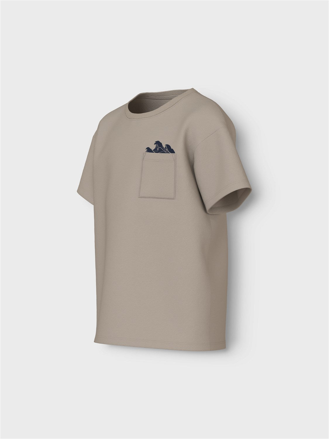 Camiseta Básica Bolsillo Ola