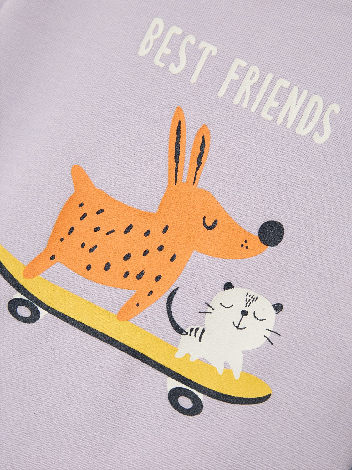 Camiseta Lila Bebé Perro y Gato