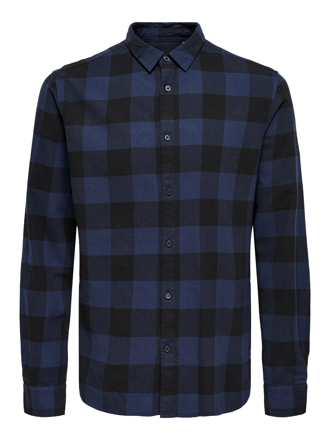 Camisa Cuadros Azul/Negra Gudmund