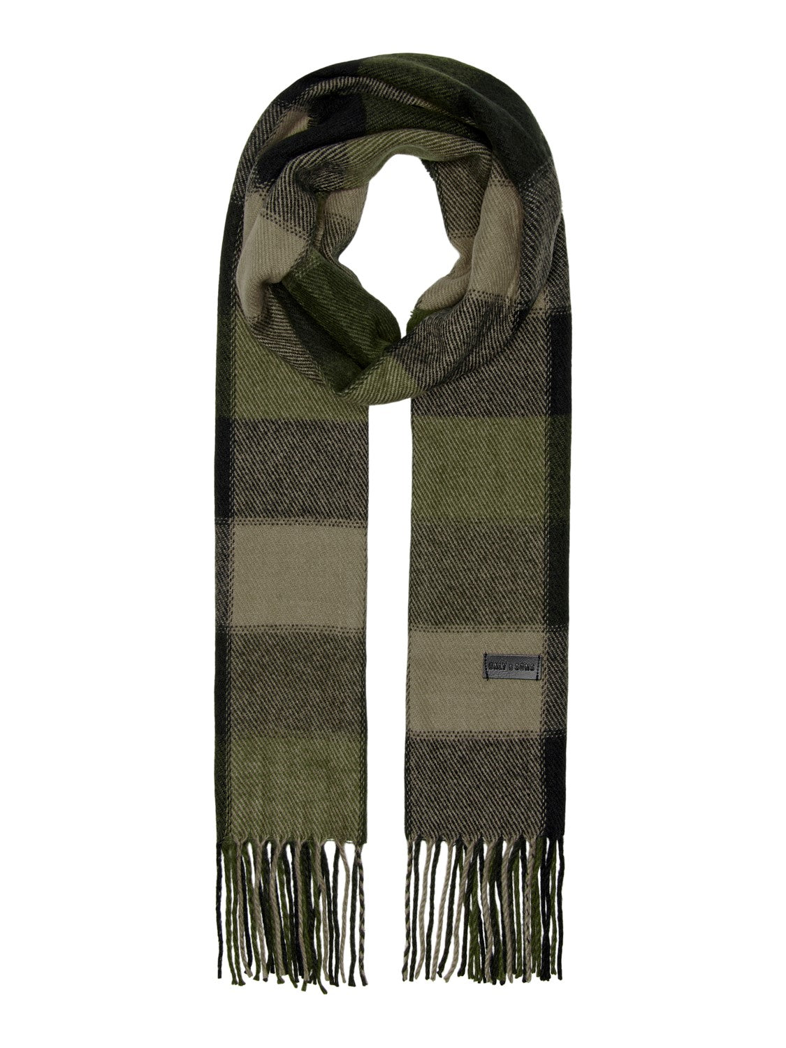 Bufanda Only Cuadros Verde