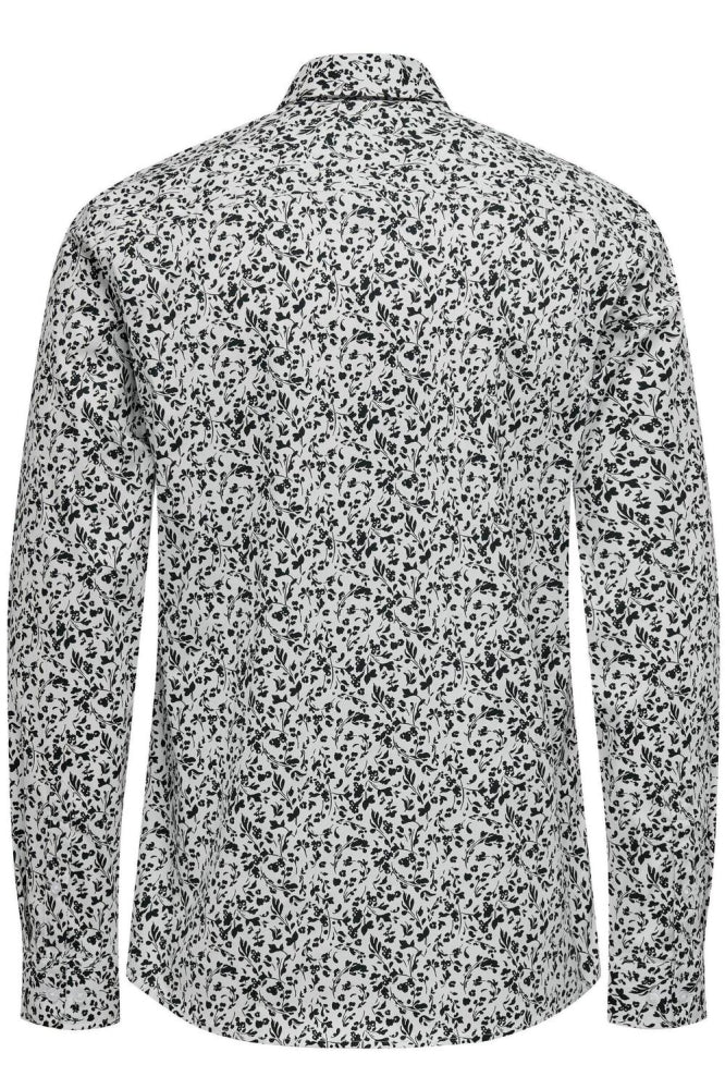 Camisa Slim Sandy Black & White