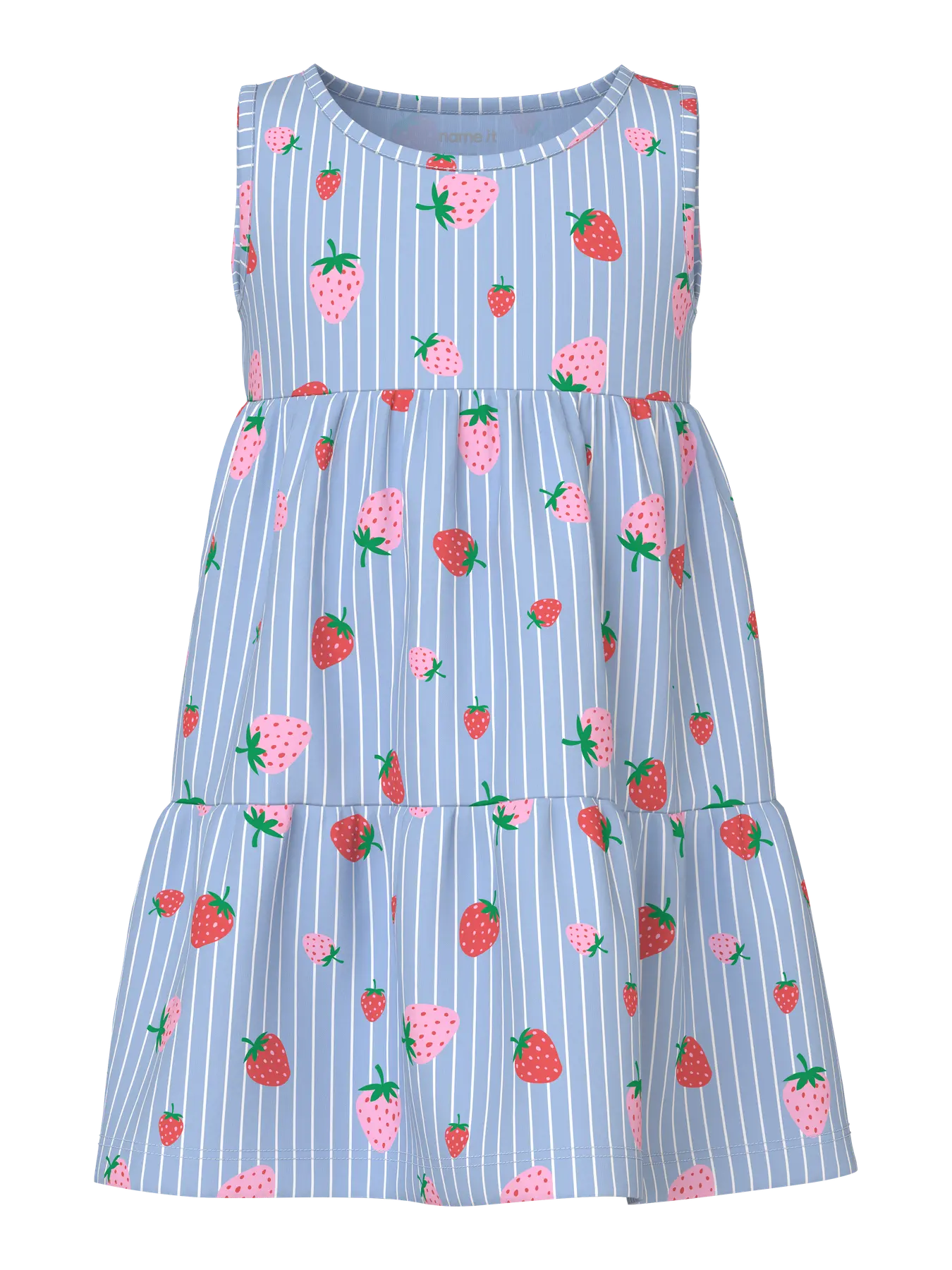 Vestido Rayas Fresas Mini