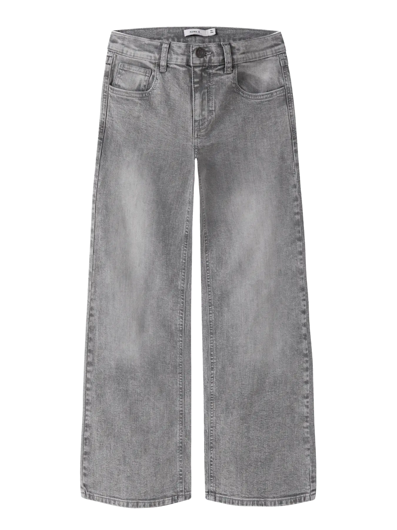Jeans Wide Medium Grey Kid