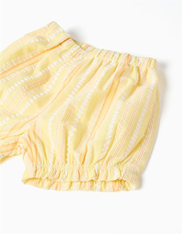 Conjunto Rayas Amarillo Bebé