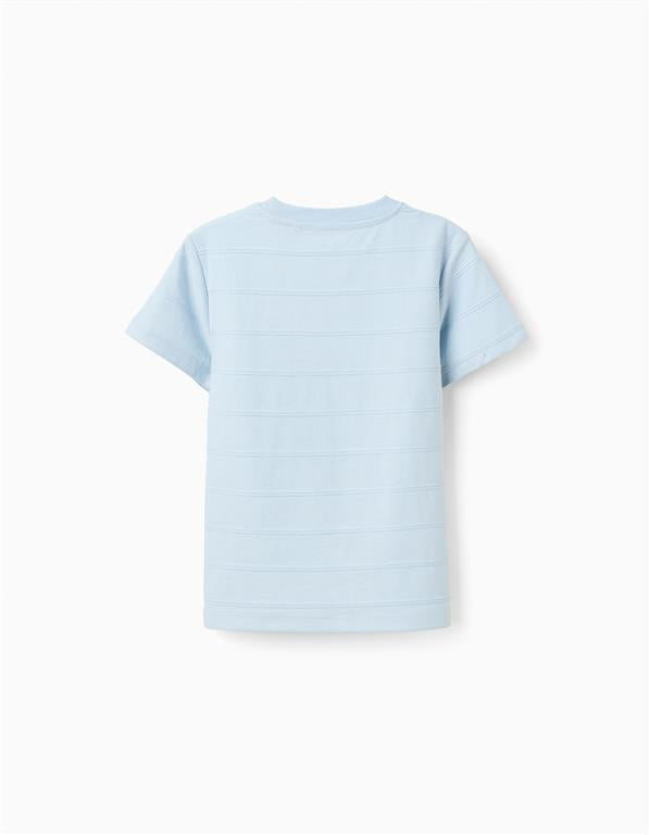 Camiseta Azul Bolsillo