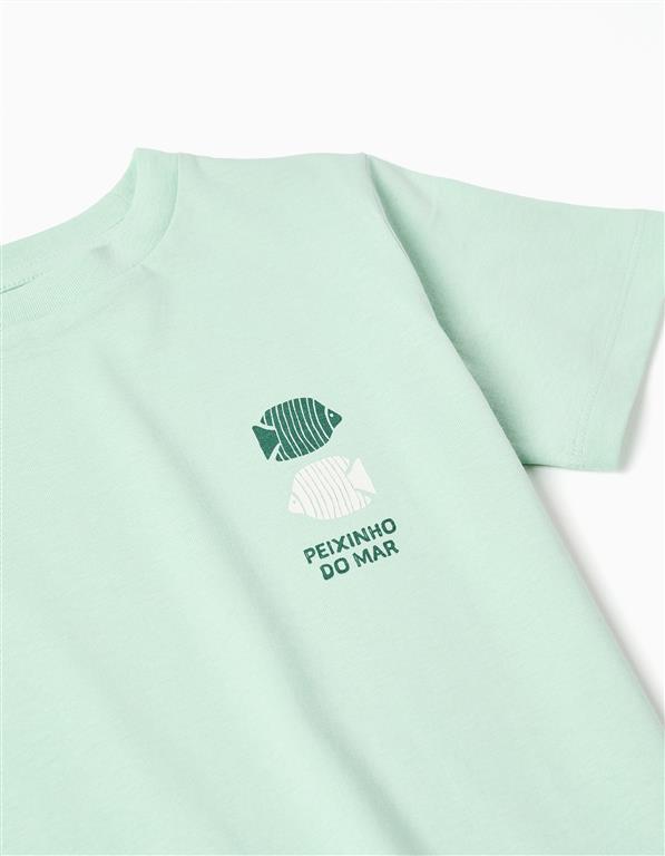 Camiseta Peces Verde
