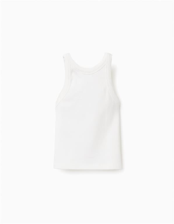 Top Florecita Blanco
