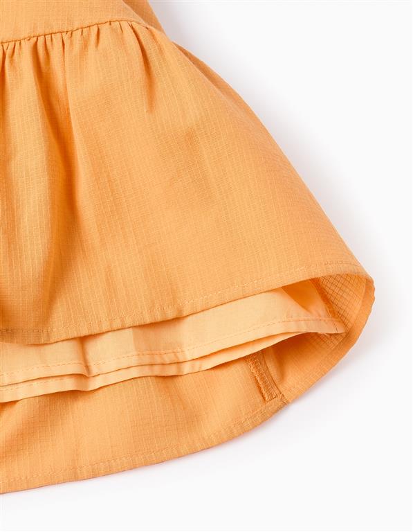 Vestido Naranja Volantes