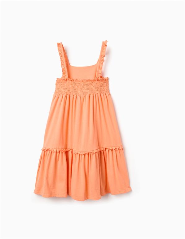 Vestido Volantes Naranja