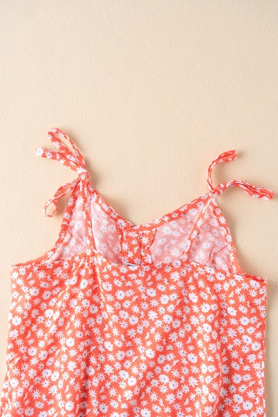 Tirante flores naranja