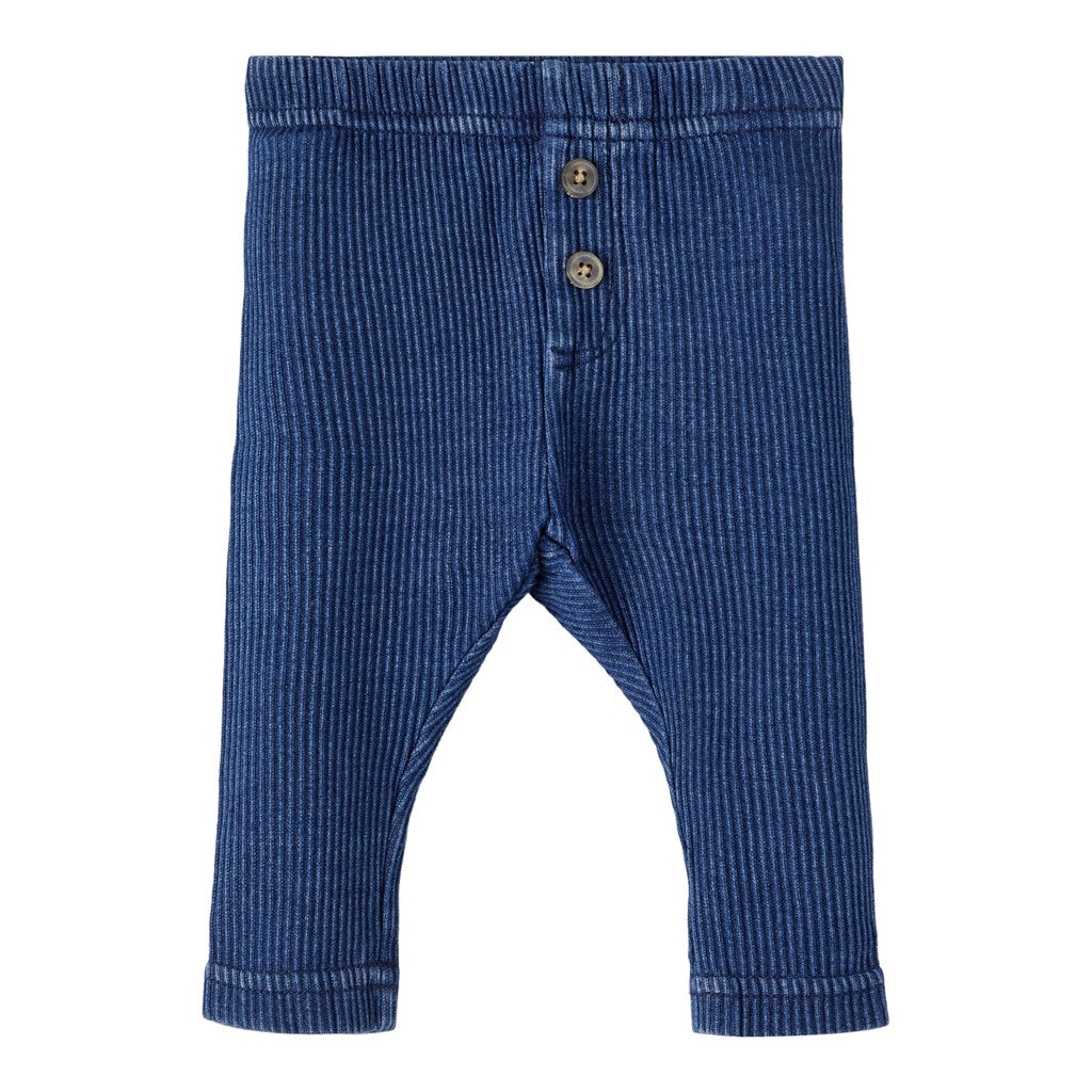 Legging Canalé Efecto Denim
