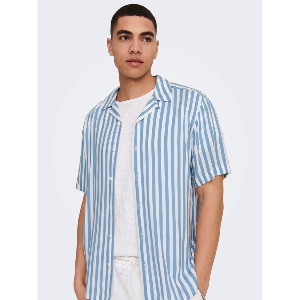 Camisa Rayas Azul Bebé