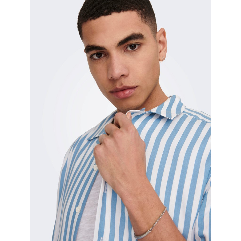 Camisa Rayas Azul Bebé