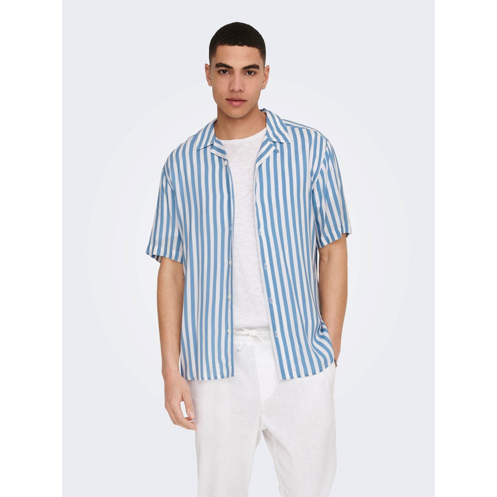 Camisa Rayas Azul Bebé