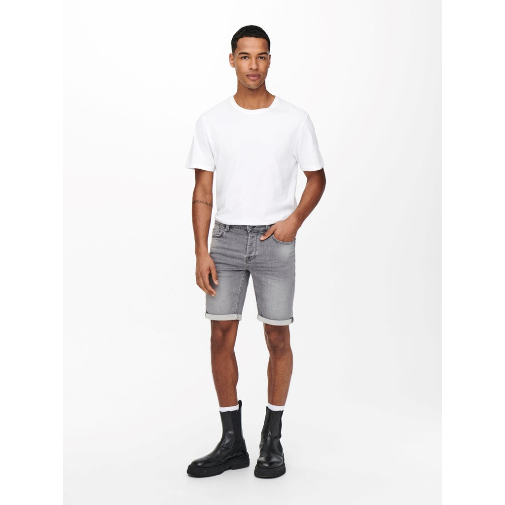 Pantalón Corto Vaquero Gris