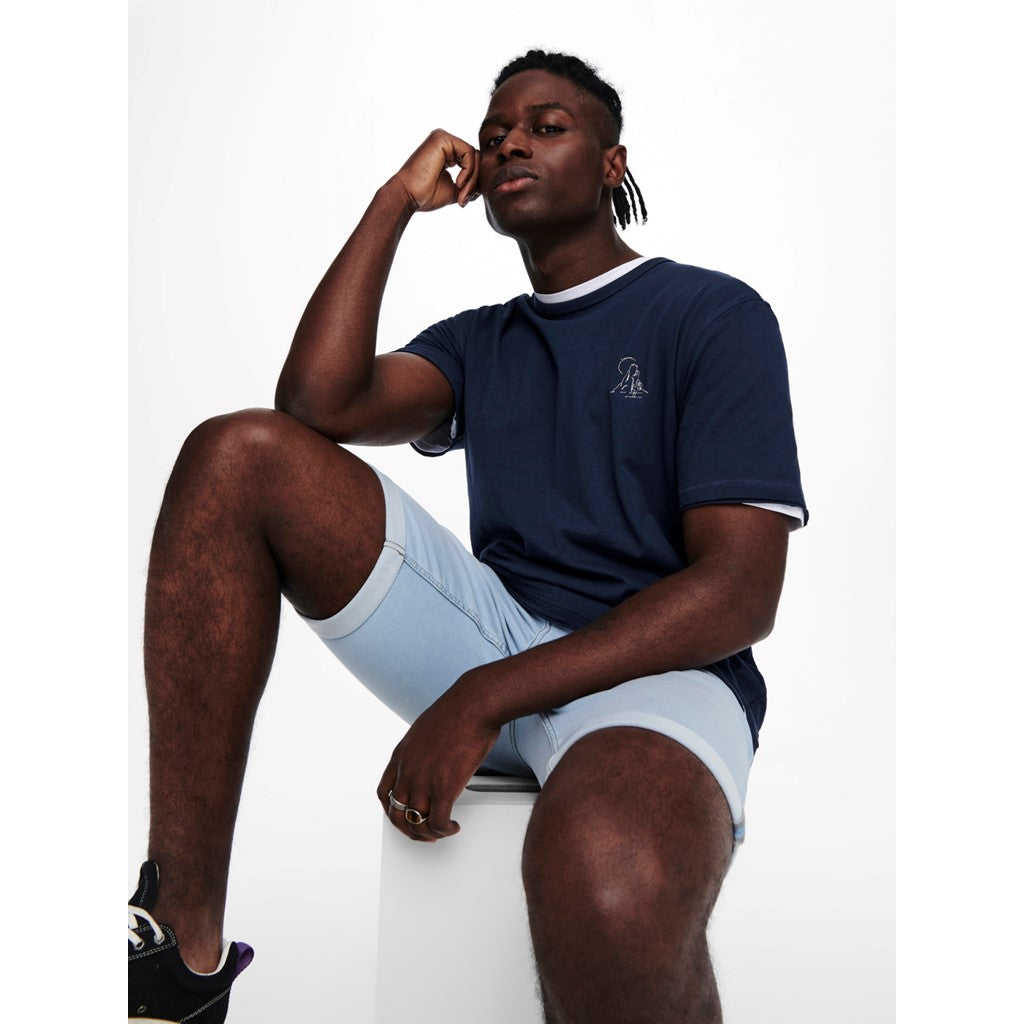 Pantalón Corto Ply Azul Claro