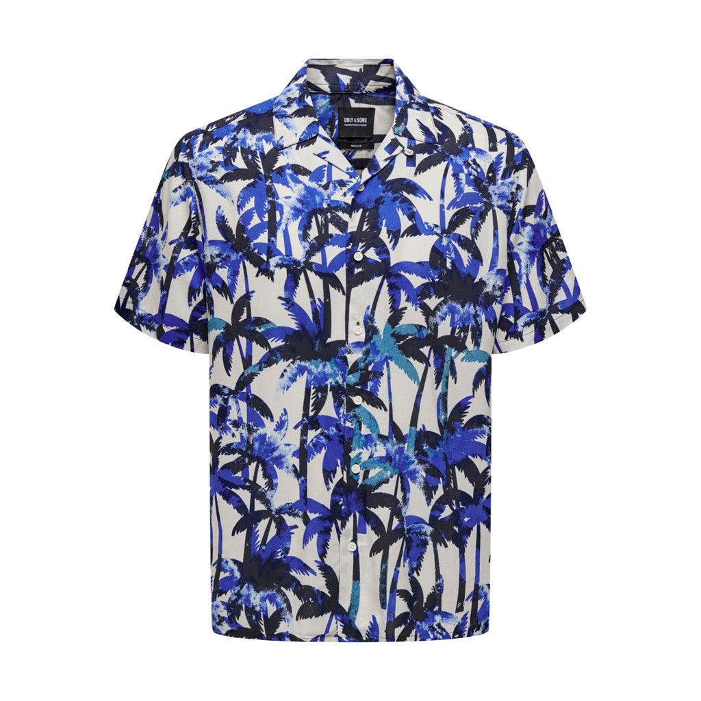 Camisa Palmeras Azules