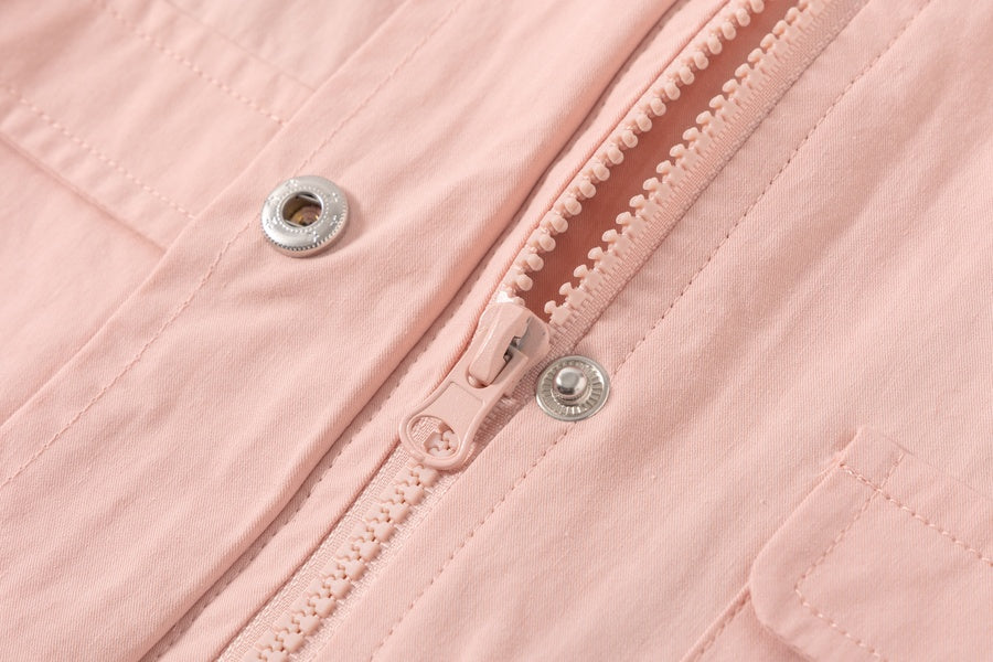 Cortaviento Capucha Rosa