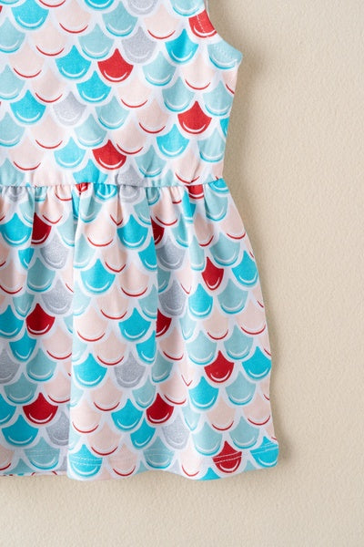 Vestido escamas de pez