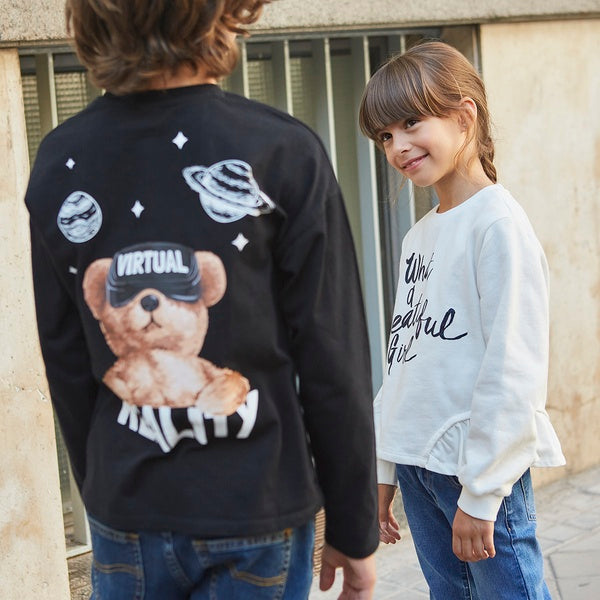 Camiseta planetas y oso