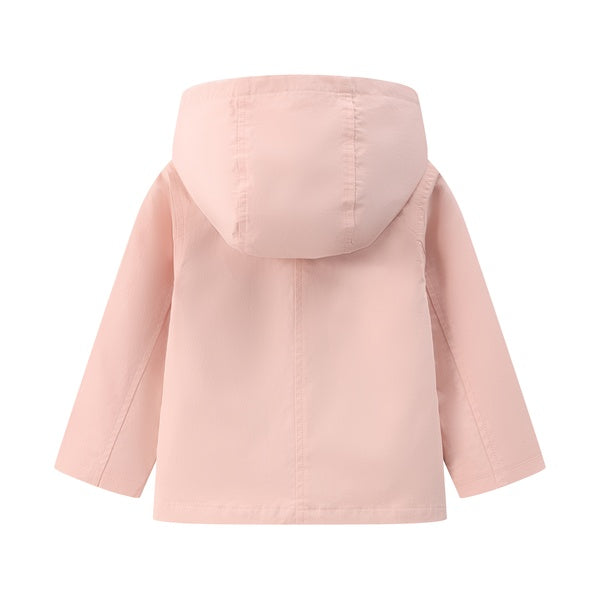 Cortaviento Capucha Rosa