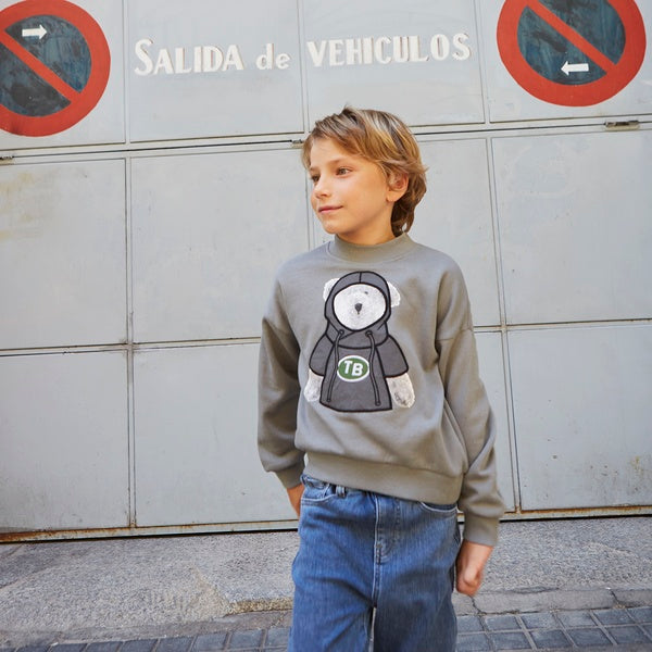 Sudadera oso capucha
