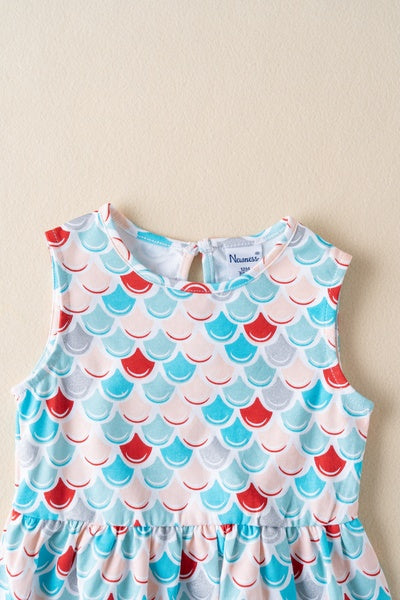 Vestido escamas de pez