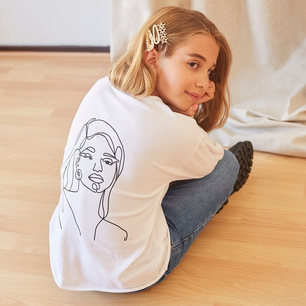 Camiseta chica dibujo