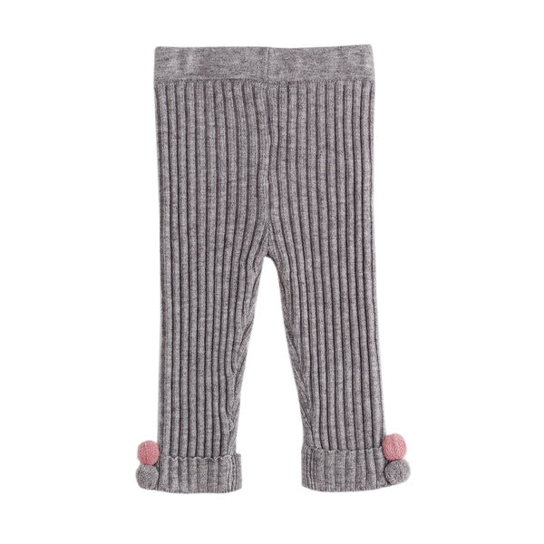 Legging canalé gris