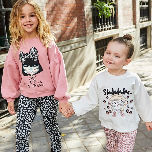 Jegging leopardo rosa