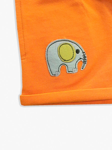 Short naranja elefante
