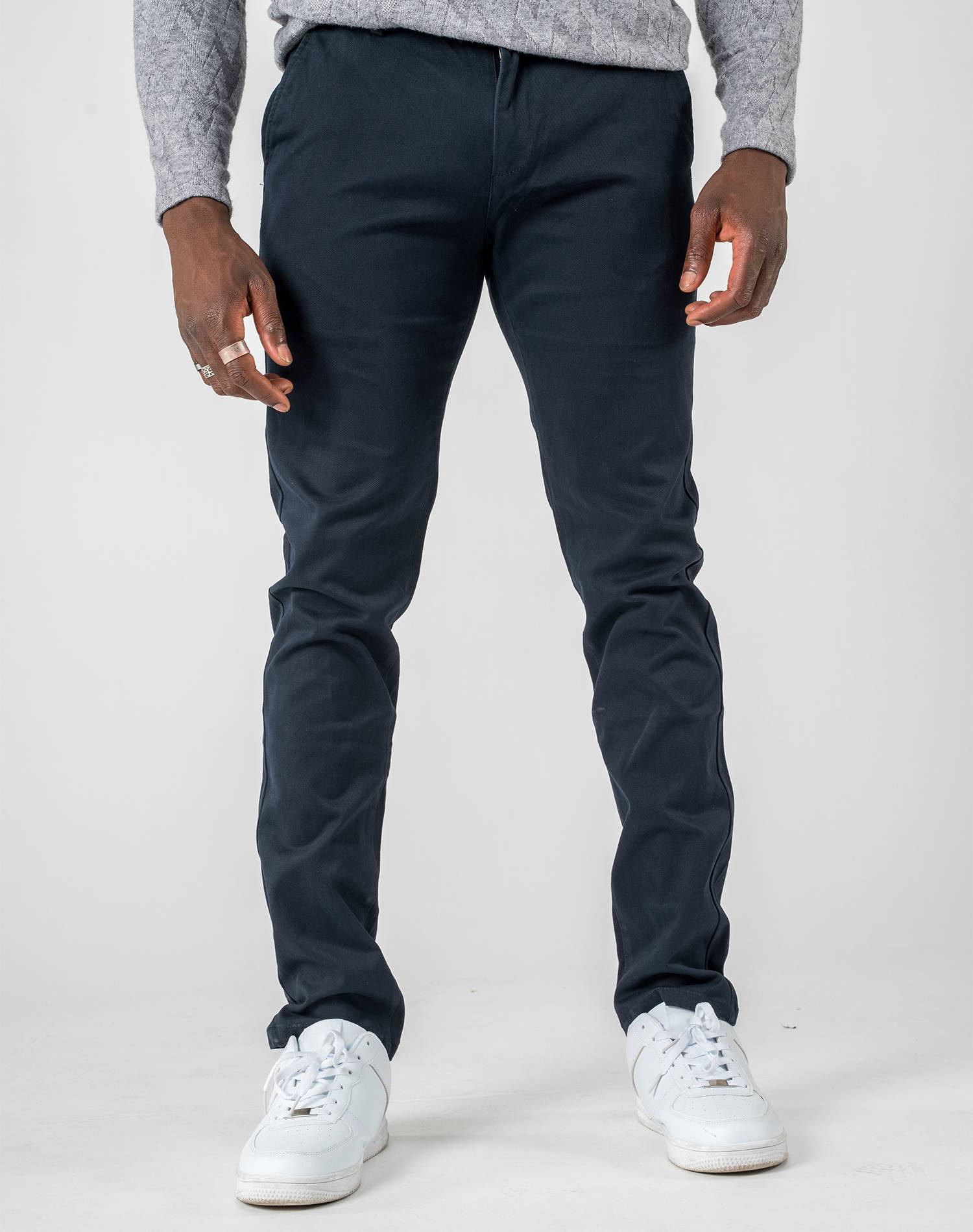 Pantalón Chino Invierno Marino Oscuro