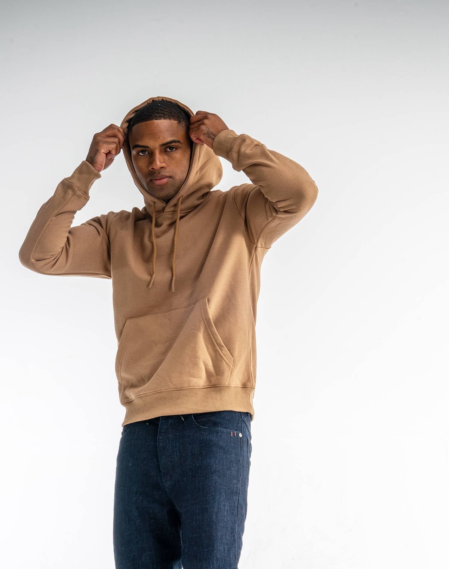 Sudadera Capucha Camel