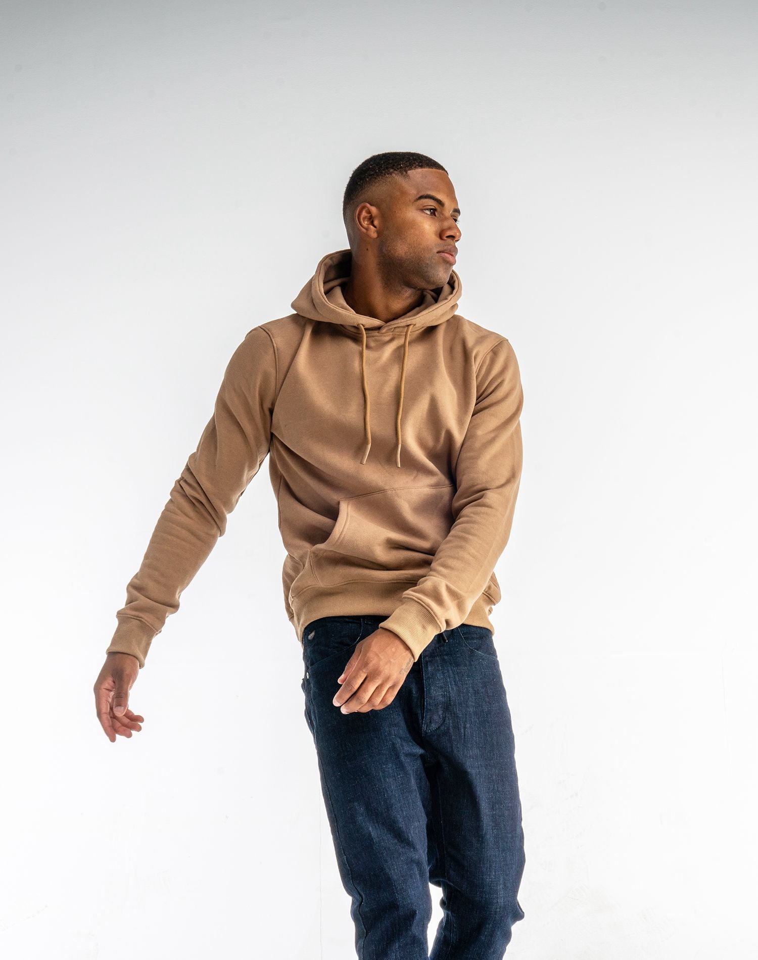Sudadera Capucha Camel