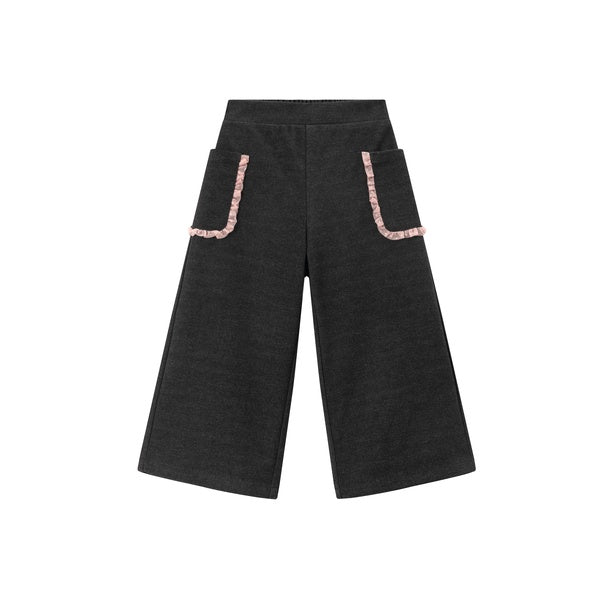 Pantalón felpa volante tul
