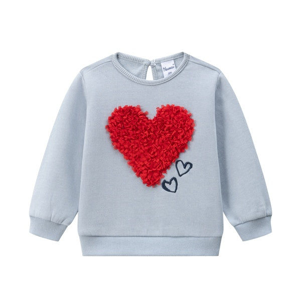 Sudadera corazón pétalos