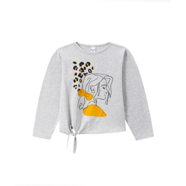 Camiseta Perfil Chica Leopardo