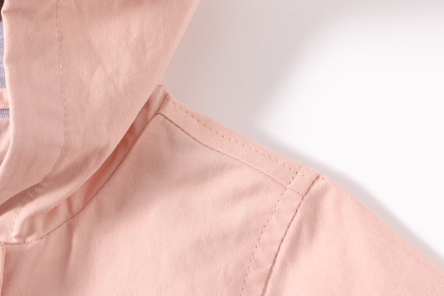 Cortaviento Capucha Rosa