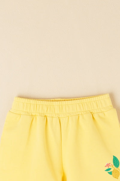 Short Amarillo Hojas