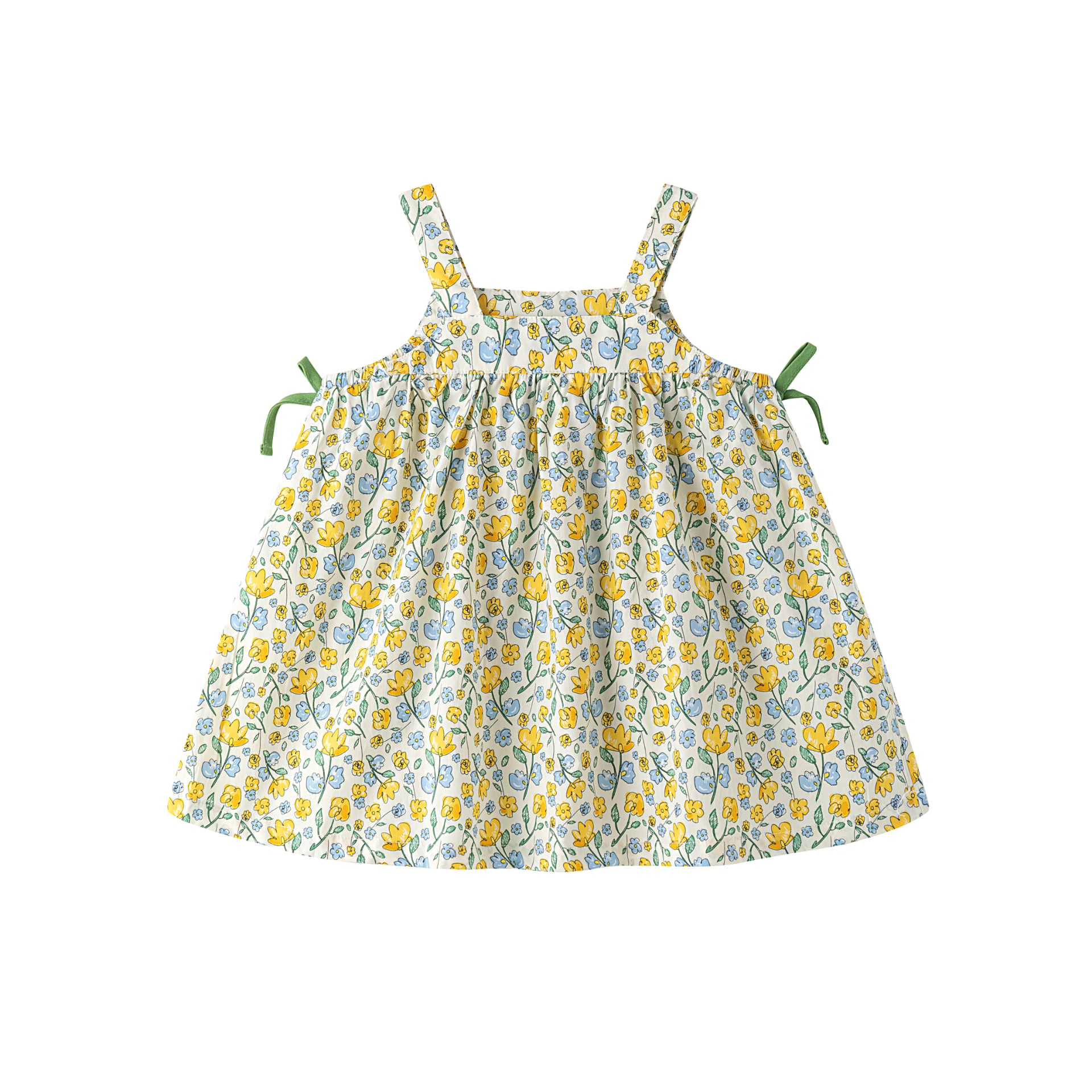 Vestido Flores Amarillas Mini