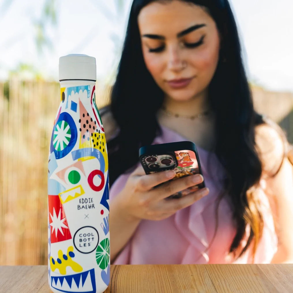 Botella Estampada 500ML Electric Garden