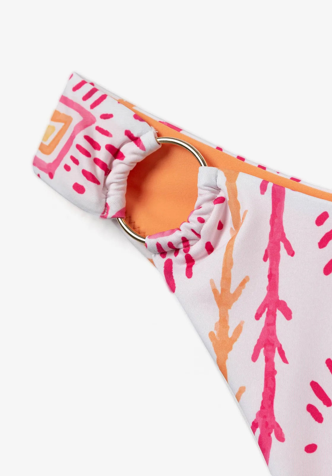 Bikini Lemon Estampado Naranja Aro