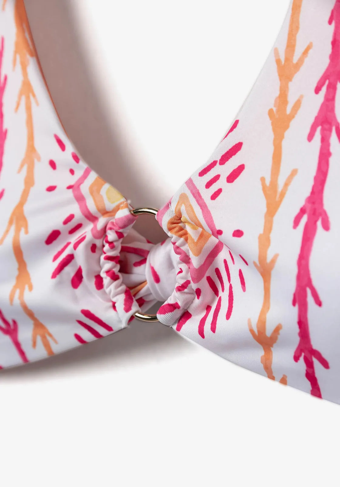 Bikini Lemon Estampado Naranja Aro