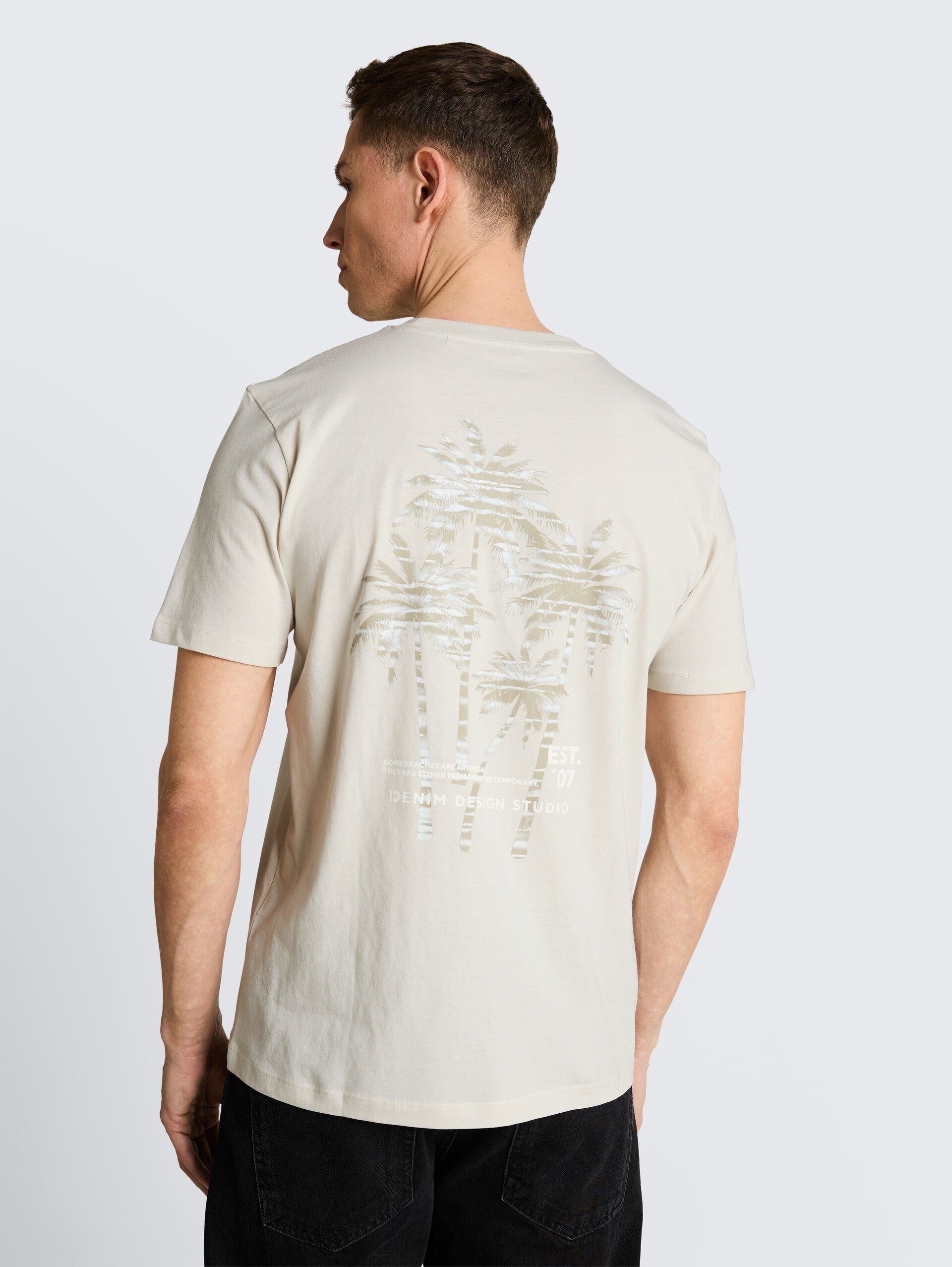 Camiseta Denim Design Gris