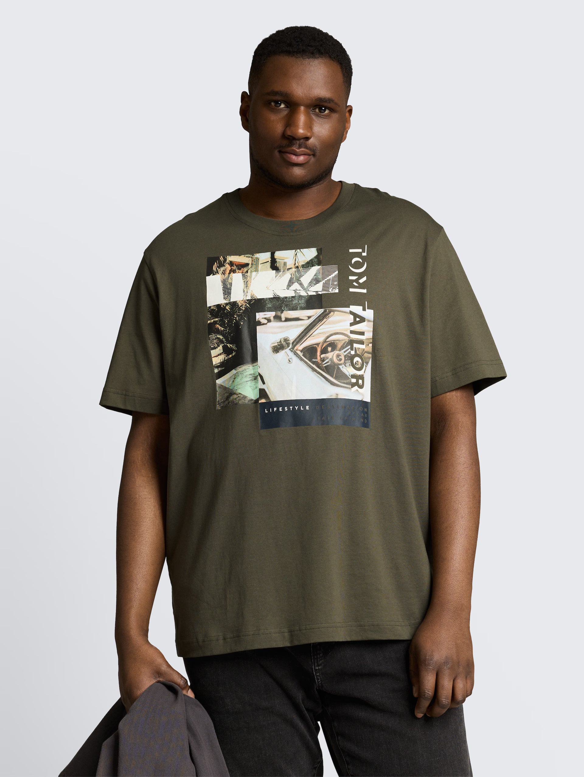 Camiseta Photoprint Tom Tailor Verde
