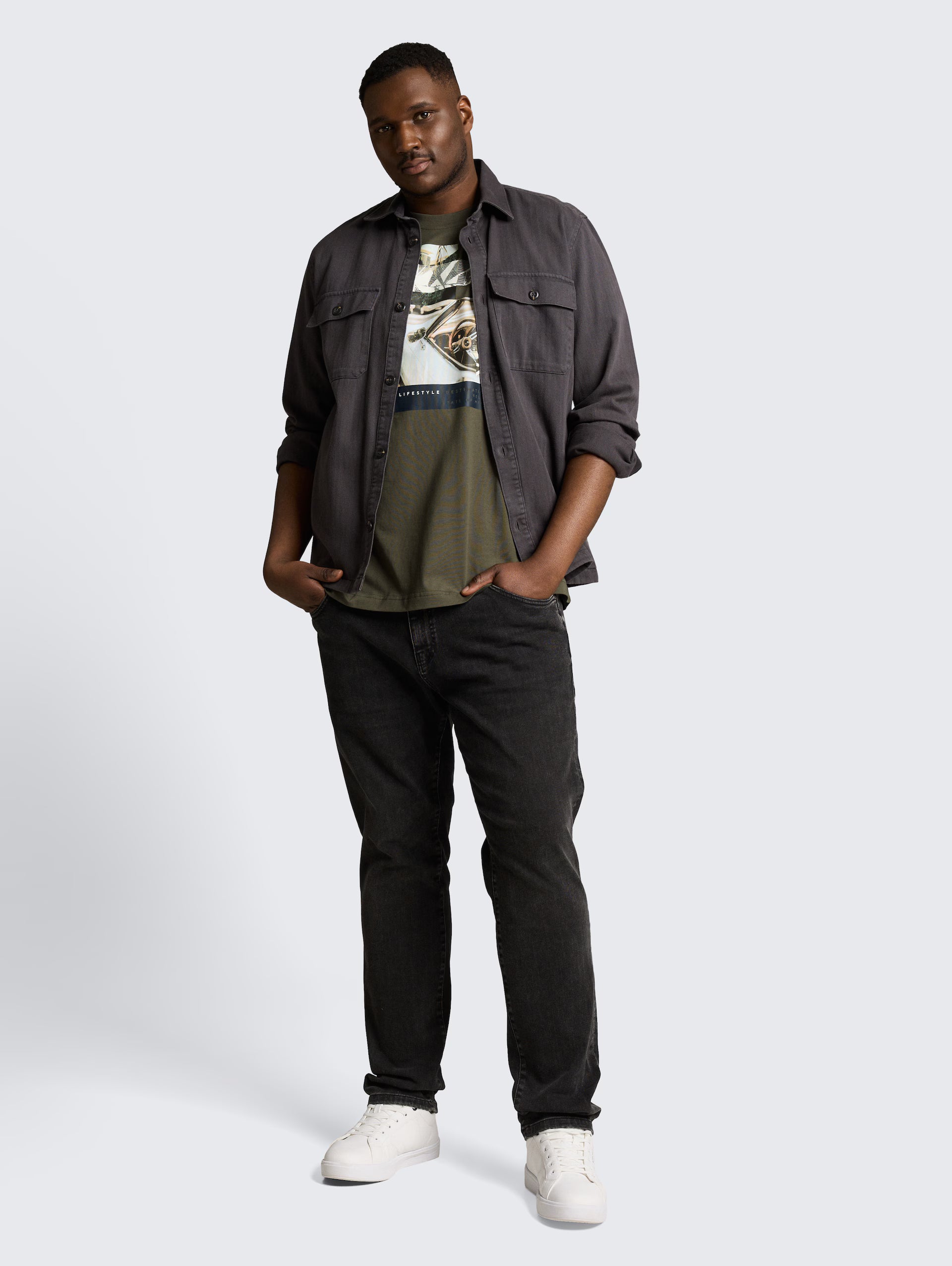 Camiseta Photoprint Tom Tailor Verde