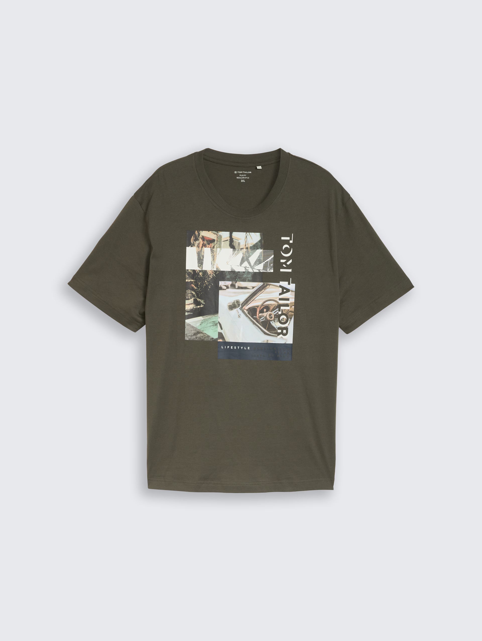 Camiseta Photoprint Tom Tailor Verde