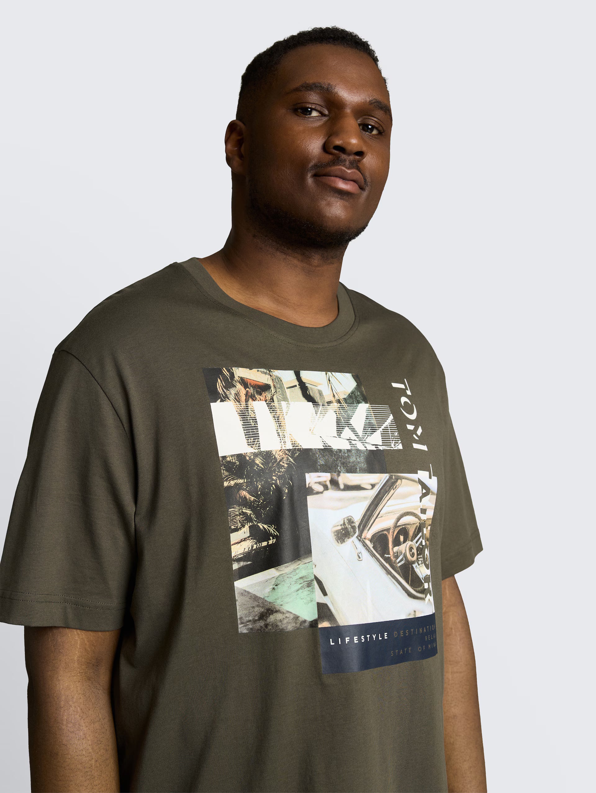 Camiseta Photoprint Tom Tailor Verde