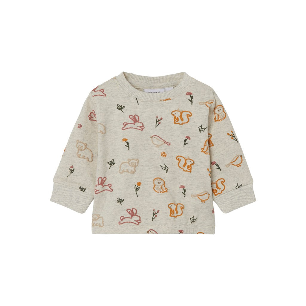 Sudadera Bebé Animales Gris